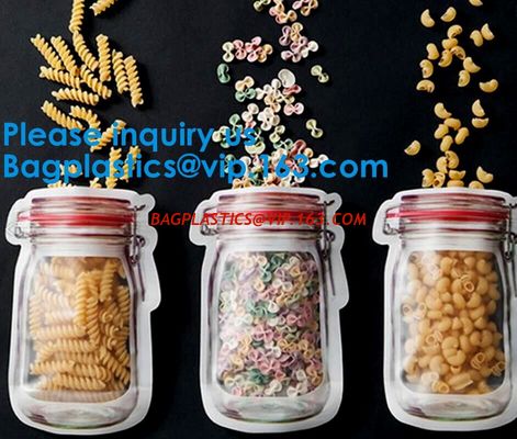 China Customized Bottle Shaped Pouch /Shaped Pouch Bags,Plain Color Stand Up Pouch Bags With k,Top Handle Grip Seal Holo factory