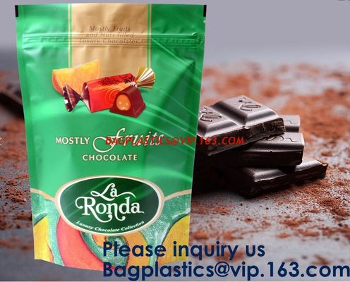 China Snack Packing Use Metalized Film Standing Up Pouch Bag With Zipper,Food Packaging/ 3 Side Seal Bag/ Stand Up Pouch Bag F factory