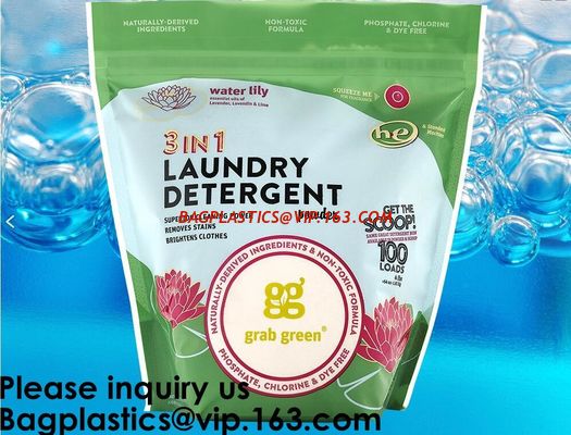 China Custom Print Biodegradable Foil Packaging Soft Zipper Stand Up Bottom Gusset Plastic Drinking Pouches Bags With Straws factory