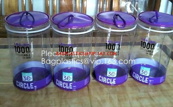China Crystal Clear PVC Cylinder Cosmetic Bag With Zipper Closure, Toiletry Kits Pvc Zipper Pouch Makeup Bag Cosmetic Travel factory