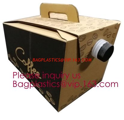 China 2L/3L/5L Disposable Coffee Bag In Box With Valve Coffee Box Dispenser Bag In Box Bags, Wine Carriers, Juice Beverage Bag factory