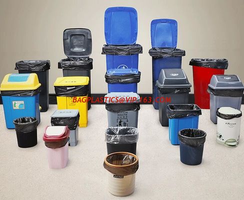 China Bio Eco Green Waste Basket Bin Liners Bags, Kitchen Bath Bedroom Car Trash Can, Office Waste Bin Liners Unscented,White factory