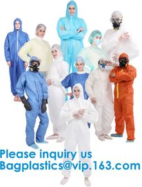 China Polypropylene Coverall, Disposable, Elastic Cuff, White, Xlarge,SMS Coverall with Hood, Disposable, Elastic Cuff, X-Larg factory