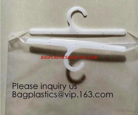 China PVC/EVA Plastic Cloth Underwear Hanger Packaging Bag With Snap Button,Eco-Friendly Pvc Pvc/Eva Hook Garment Bag,Customiz factory