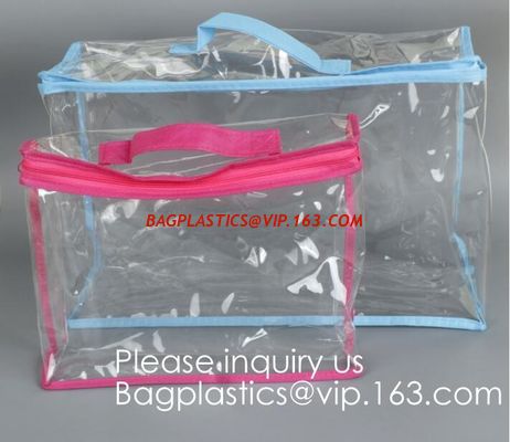 China Clothes Storage Bag Organizer with Reinforced Handle,Vinyl Storage Bag for Comforter, Blanket, Bedding, Duvet, Extra Lar factory