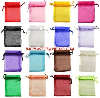 China organza envelope flap gift packaging pouch with button,Christmas gift bag/wedding organza mesh gift drawstring bag PACK factory