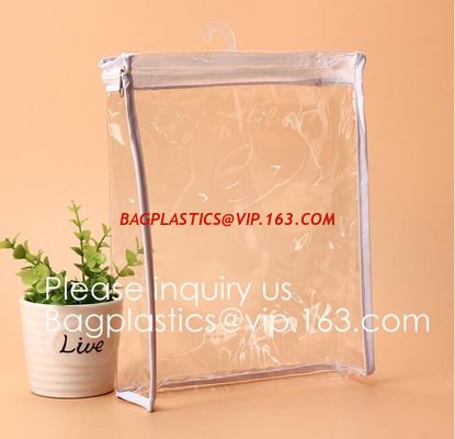 China Clear PVC Zipper Pen Pencil Case, T-SHIRT PAC Pencil Bag Makeup Pouch, garment pouch bag, Organizer, Travel Case, cloth factory