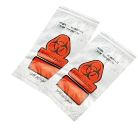 China Zipper Locking Pouches for Specimens, Biohazard Specimen Bag, Biohazard Specimen Transport Bag, autoclavable bags factory