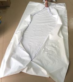 China White Chlorine Free PEVA Body Bags with Build In Handles,dead corpse non-woven body bag,funeral supplies package factory