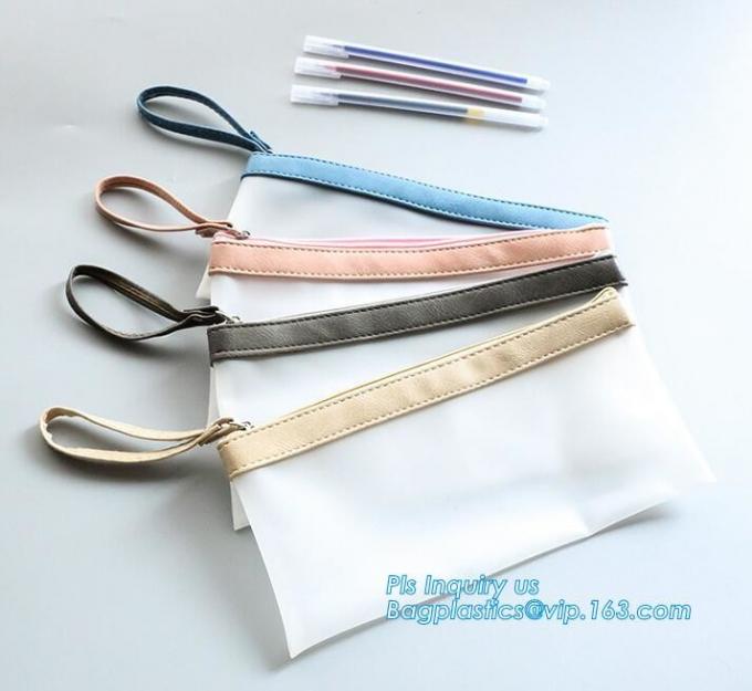 vinyl pvc plastic packaging bags with slider zipper k closure, vinyl