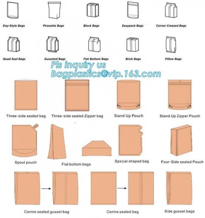 metal packaging slider zipper bag, Slider Zipper PVC Pouch Clear Vinyl