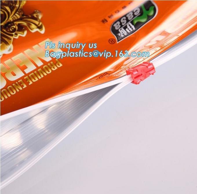 side gusset slider 15 kg pet food bag with slider zip, dog food packaging bag with slider seal