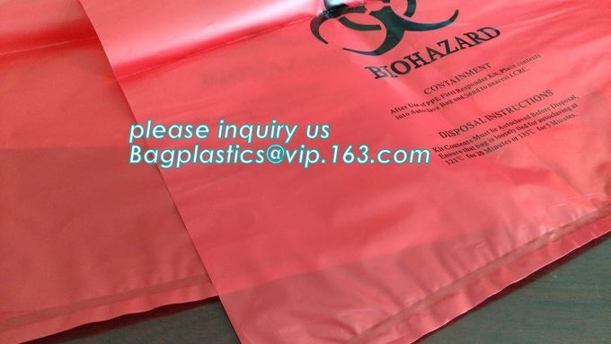 PE packing bag for Asbestos fibers, large size thicker LDPE asbestos remove bags, Large Asbestos Waste Removal Bags, pac