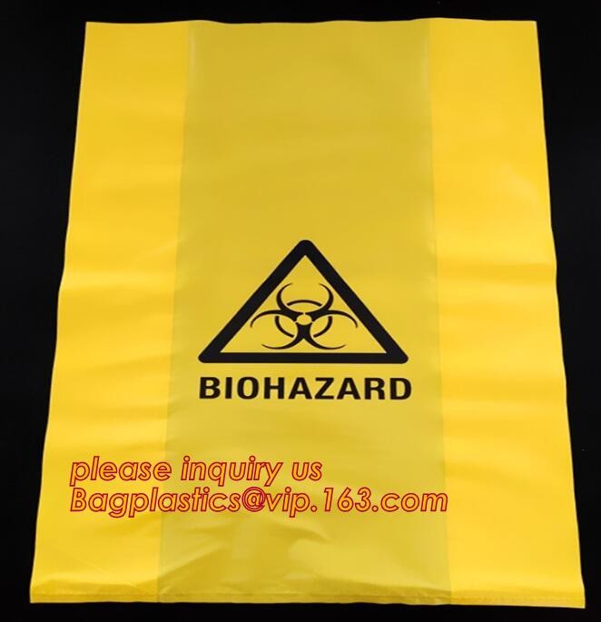 clinical hospital yellow waste bag, Medical Trash Bin Liner Bags