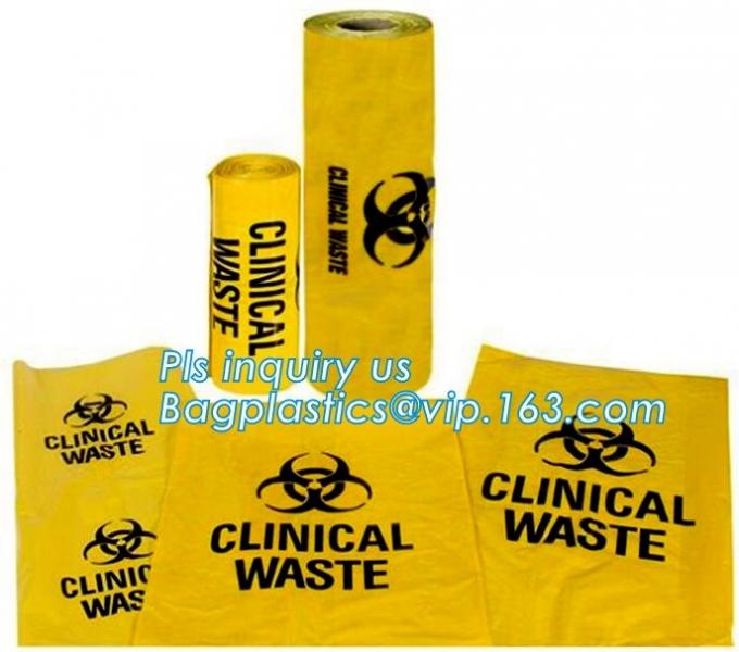 soiled linen medical waste bags, 33 Gallon Blue tint recycling plastic