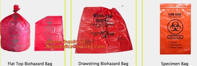 Yellow Asbestos Disposal Removal and Burial Bags, manufacturer supply Customize yellow color plastic Bag for packing asb