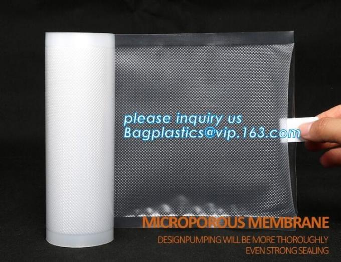 Embossing Resealable Vacuum Food Bags For Household Eco friendly