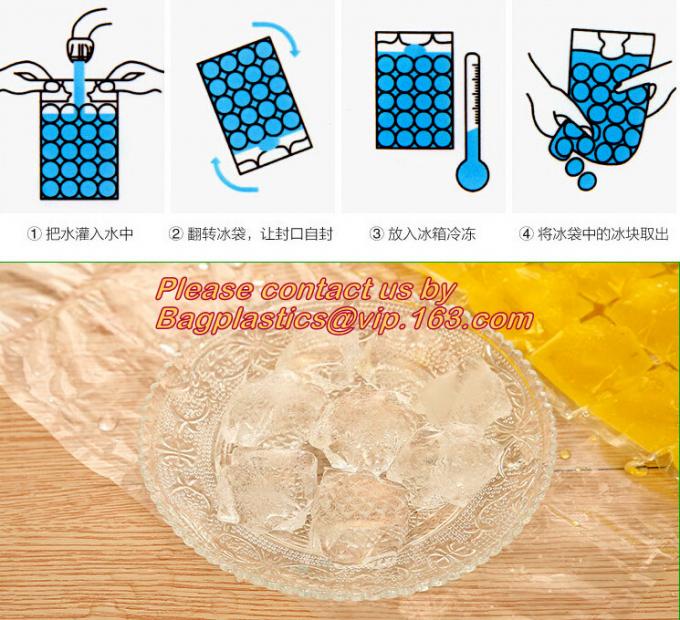 plastic disposable ice cube bag, ice pop bag, ice cube plastic bag, ice