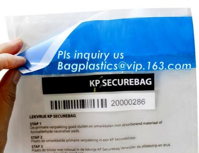 Bank Security Cash Bags/Coin Deposit Bags, Adhesive Seal Tamper Proof