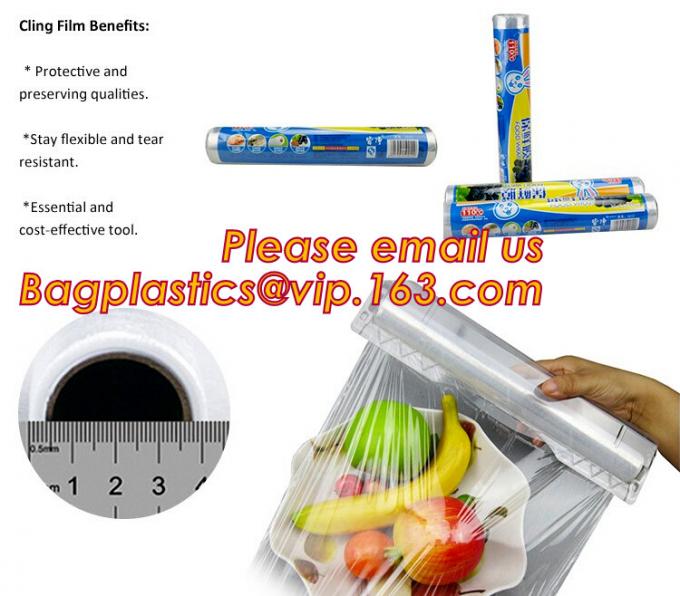 PVC Cling Film Plastic Wrap 30CM X 400M Cheap Food Wrap Film, Pvc Cling