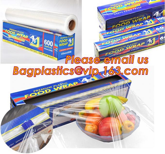 PVC Cling Film Plastic Wrap 30CM X 400M Cheap Food Wrap Film, Pvc Cling