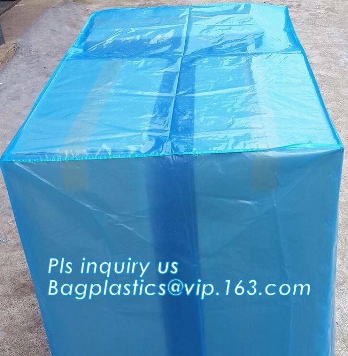 customized PE pallet cover bag, Waterproof pallet covers/ Poly Bags