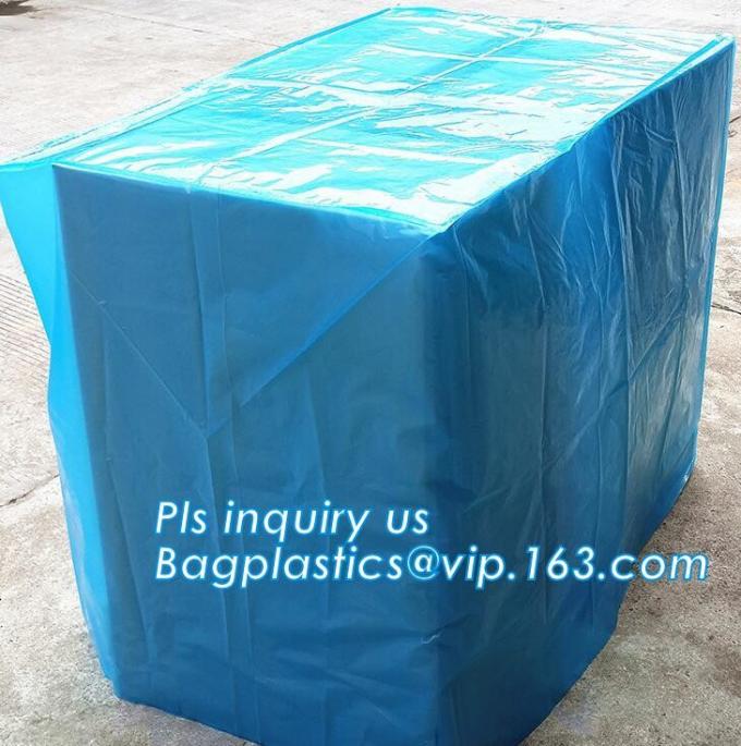 customized PE pallet cover bag, Waterproof pallet covers/ Poly Bags
