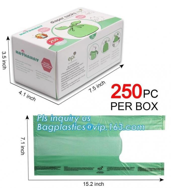 En13432 certified eco friendly biodegradable nappy sacks, Ecofriendly