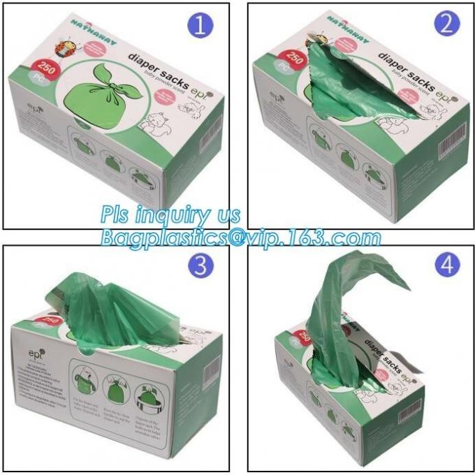 En13432 certified eco friendly biodegradable nappy sacks, Ecofriendly
