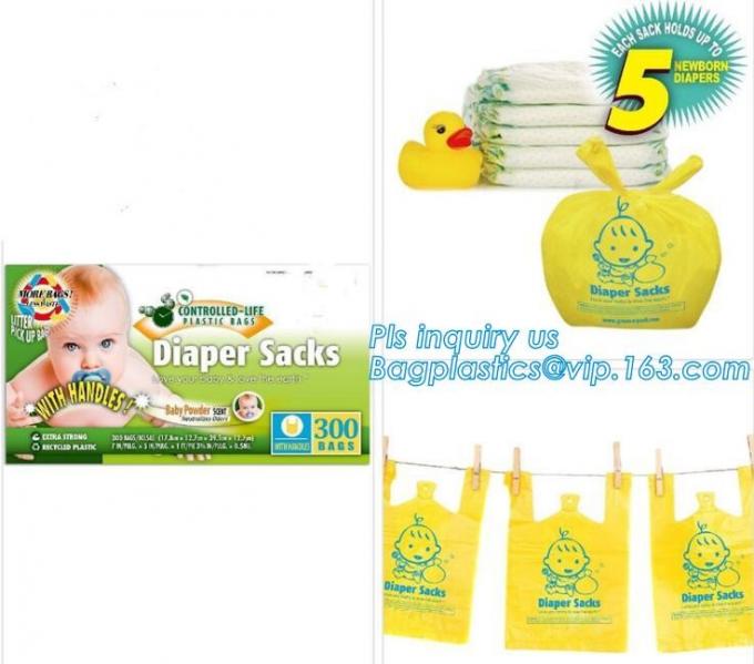 En13432 certified eco friendly biodegradable nappy sacks, Ecofriendly