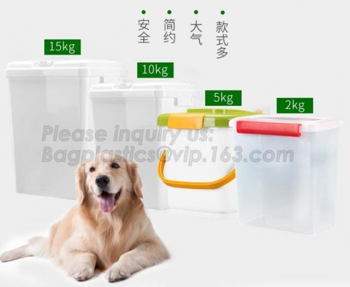 Promotion Ecofriendly Plastic Scoop Pet Dog Food Storage Container