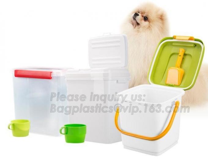 Promotion Ecofriendly Plastic Scoop Pet Dog Food Storage Container