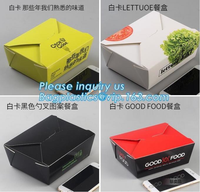 Custom Wholesale Recyclable Packaging Food Kraft Paper Lunch Corrugated