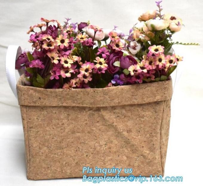 colorful gold TYVEK washable paper garden pots flower pot storage bag