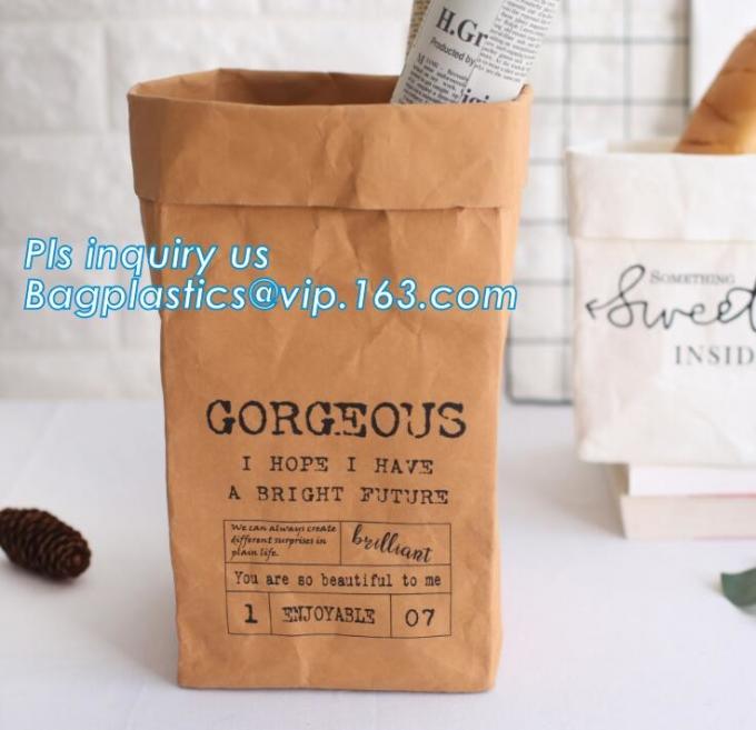 colorful gold TYVEK washable paper garden pots flower pot storage bag