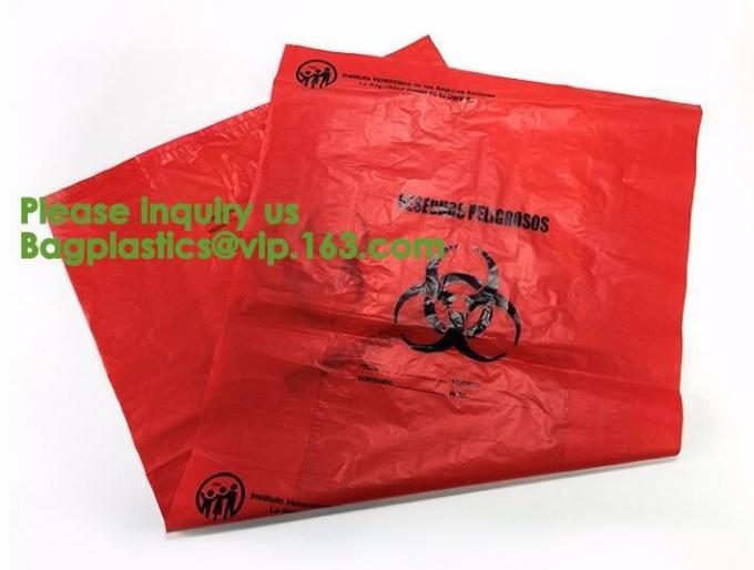 Yellow Bags Danger Biological Hazard,Biological Hazard Clipseal Bag
