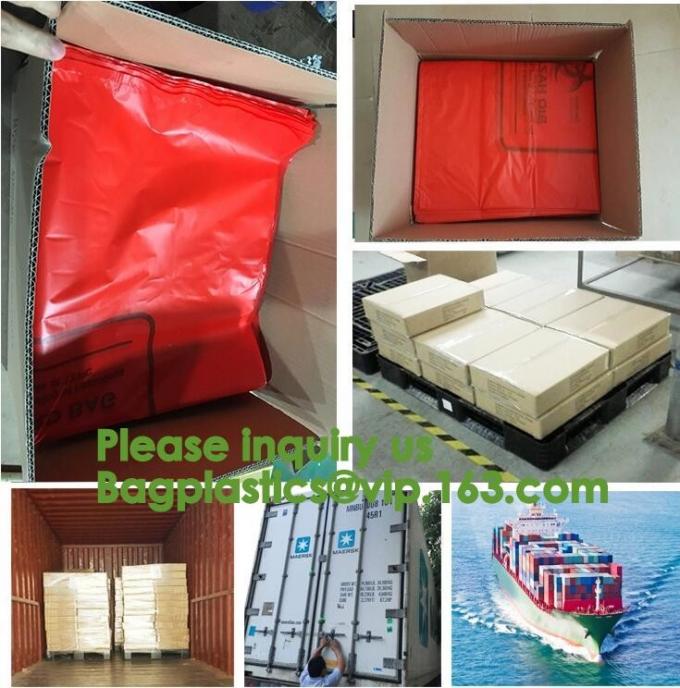 Yellow Bags Danger Biological Hazard,Biological Hazard Clipseal Bag