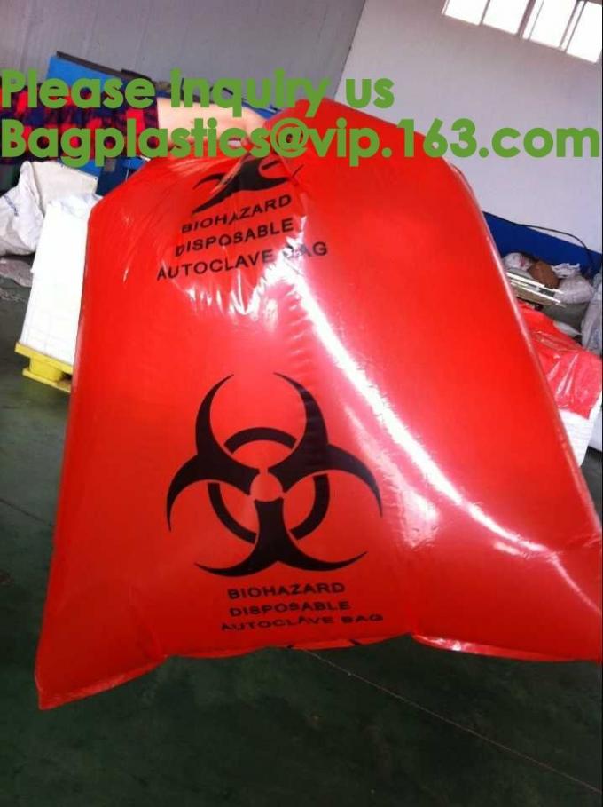 Yellow Bags Danger Biological Hazard,Biological Hazard Clipseal Bag