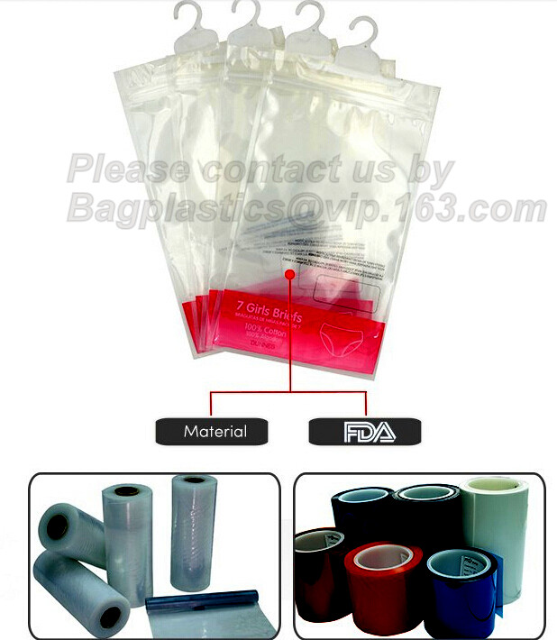 Rigid snip handle plastic bag/rigid snap handle bag/click up handle