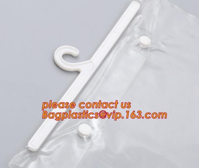 reusable transparent hanger hook plastic bags,degradable d2w hdpe/ldpe