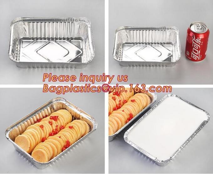 500ml smoothwall aluminum foil disposable oven safe food container,4LB