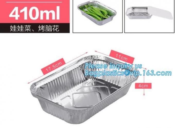 500ml smoothwall aluminum foil disposable oven safe food container,4LB