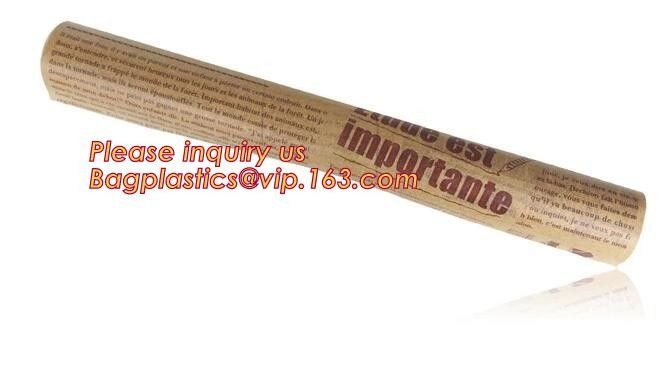 Bleached with Unbleached Greaseproof Paper for food wrapping,Environmental friendly and green greaseproof food packaging