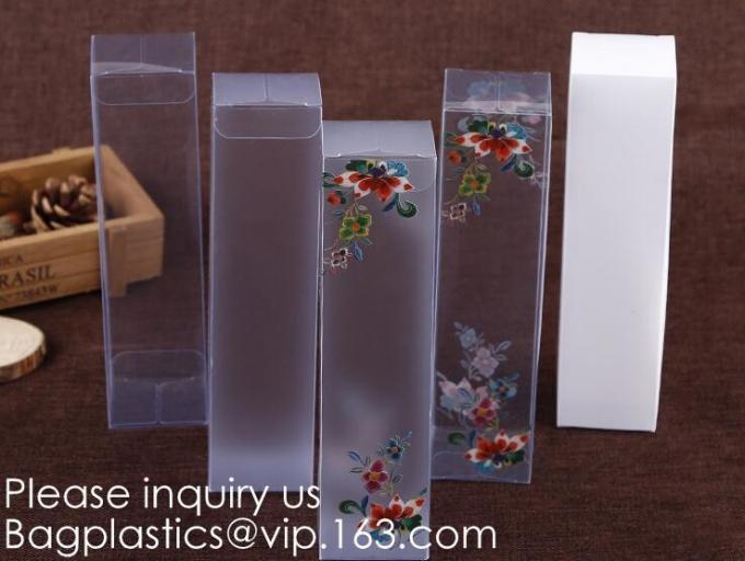 pvc box Clear PVC box with foil stamping Alternatives to acrylic box