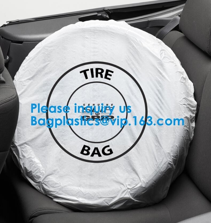 Car Tire Plastic Storage Tote Bags Tyre Packaging Custom Size