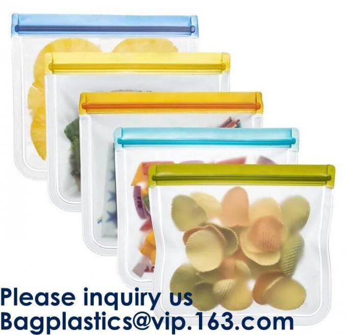 FDA Approved Zip Lock Bags Food Packaging Zipper peva Reusable k