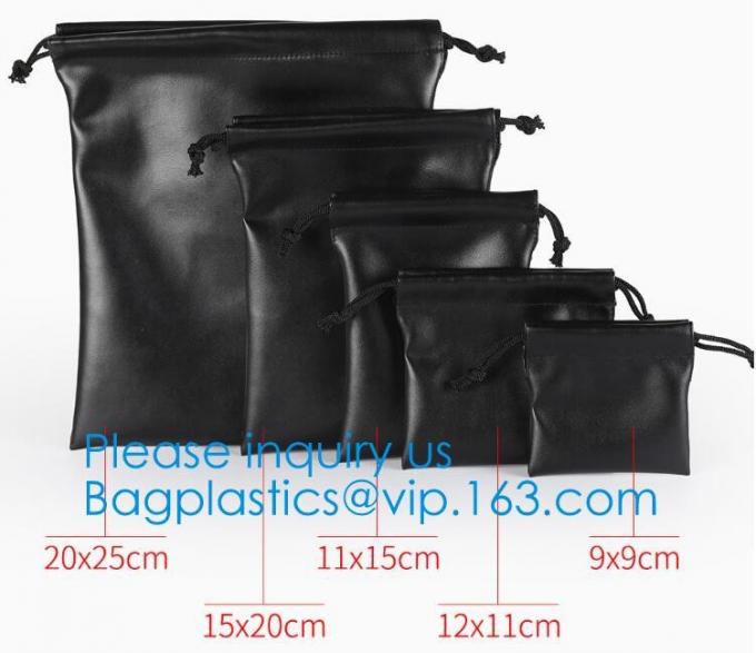 EcoFriendly Wholesale Makeup Bag Pu Leather Custom Drawstring Cosmetic