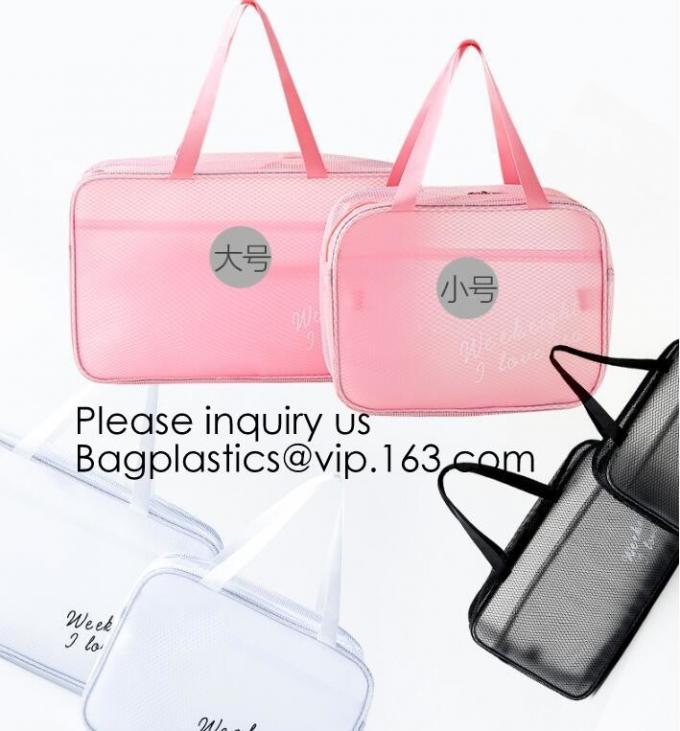 Easy Carrying Small Transparent Pvc Cosmetic Pouch,Shiny Glitter Pvc