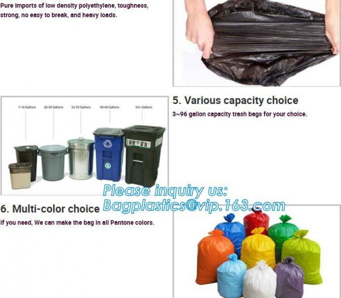 Extra Strong Trash bag Garbage Bag Bin Bag Trash Can Liner,Disposable Kitchen Garbage Bags