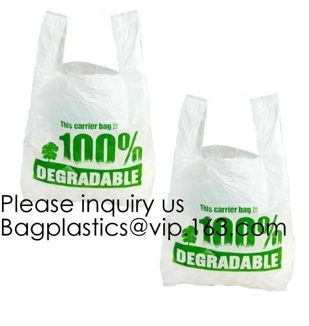 Kitchen HandleTie Trash Bags,Recyclable Plastic Shopping Bags with